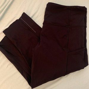 Used Lululemon black Size 12 Crop Pants